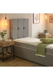Starlight Beds Nebraska Memory Foam Spring Mattress in Light Grey - Size: Small Single - thumbnail 2