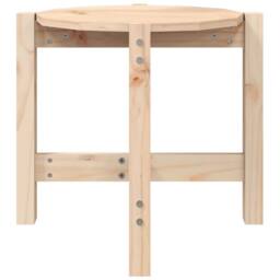 Berkfield Home Beautiful Coffee Table Ã˜ 52.5x45 cm Solid Wood Pine in Light Brown - thumbnail 5