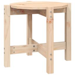 Berkfield Home Beautiful Coffee Table Ã˜ 52.5x45 cm Solid Wood Pine in Light Brown - thumbnail 3