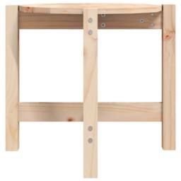 Berkfield Home Beautiful Coffee Table Ã˜ 52.5x45 cm Solid Wood Pine in Light Brown - thumbnail 6