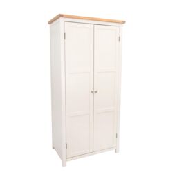 Cabinet Bits Maggiori 2 Door Wardrobe Chrome Knob in Off-White - thumbnail 2