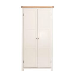 Cabinet Bits Maggiori 2 Door Wardrobe Chrome Knob in Off-White - thumbnail 1