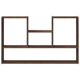 Berkfield Home Wall Shelf Brown Oak 99x15x60 cm Engineered Wood - Size: 99 x 15 x 60 cm - thumbnail 4
