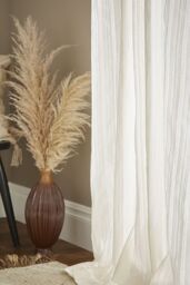 Pineapple Elephant 'Zofia Broderie Anglaise' Voile Curtain Panel in Natural - Size: 140 cm width x 183 cm drop - thumbnail 4