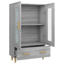 Berkfield Home Highboard Grey Sonoma 70x31x115 cm Engineered Wood - Size: 70 x 31 x 115 cm - thumbnail 6