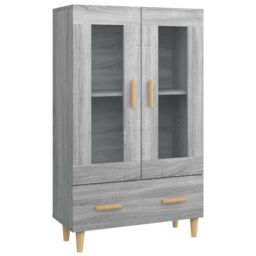 Berkfield Home Highboard Grey Sonoma 70x31x115 cm Engineered Wood - Size: 70 x 31 x 115 cm - thumbnail 2