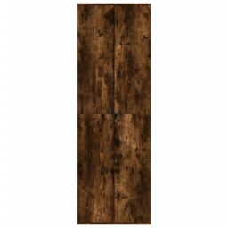 Berkfield Home Highboard Smoked Oak 60x35x180 cm Engineered Wood in Brown - Size: 60 x 35 x 180 cm - thumbnail 3