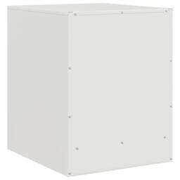 Berkfield Home Stylish Bedside Cabinet White 34.5x39x44 cm Steel - thumbnail 9