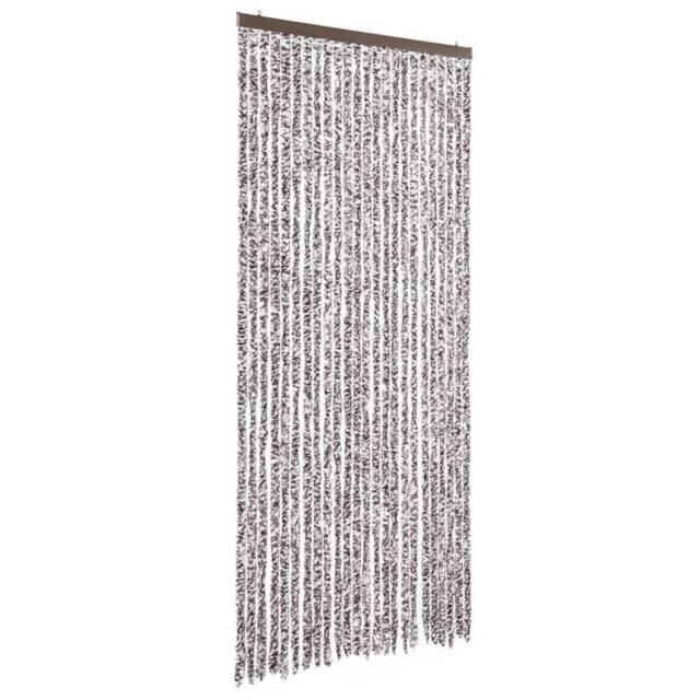 Berkfield Home Insect Curtain Brown & Beige 100x220 cm Chenille - image 1