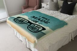 Benjamin Tate Design I Was Made For Sunny Days Blanket in Natural - Size: 120 cm x 150 cm - thumbnail 3