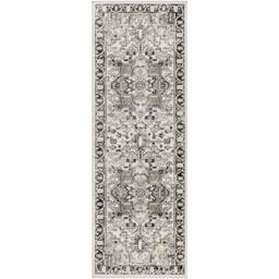 Livabliss Lavadora-Washable Black Beige Grey Traditional Vintage Boho Living Rug - Size: 200 cm diameter - thumbnail 2