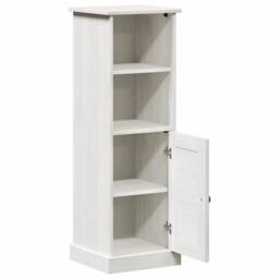 Berkfield Home Classic Bathroom Cabinet with Storage White Solid pine wood - thumbnail 5