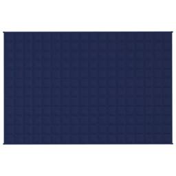 Berkfield Home Weighted Blanket Blue 122x183 cm 9 kg Fabric in Navy - thumbnail 3