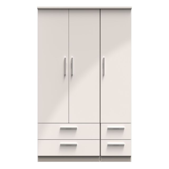 Ready Assembled 2 U Windsor Triple 2 Drawer + Drawer Wardrobe (Ready Assembled) in Taupe - image 1