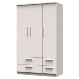Ready Assembled 2 U Windsor Triple 2 Drawer + Drawer Wardrobe (Ready Assembled) in Taupe - thumbnail 3