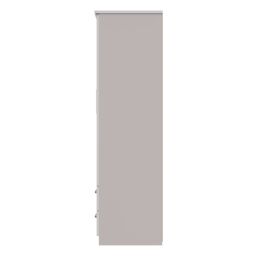 Ready Assembled 2 U Windsor Triple 2 Drawer + Drawer Wardrobe (Ready Assembled) in Taupe - thumbnail 2