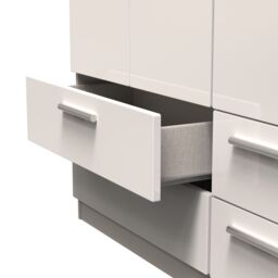 Ready Assembled 2 U Windsor Triple 2 Drawer + Drawer Wardrobe (Ready Assembled) in Taupe - thumbnail 7