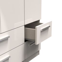 Ready Assembled 2 U Windsor Triple 2 Drawer + Drawer Wardrobe (Ready Assembled) in Taupe - thumbnail 8