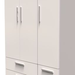Ready Assembled 2 U Windsor Triple 2 Drawer + Drawer Wardrobe (Ready Assembled) in Taupe - thumbnail 4