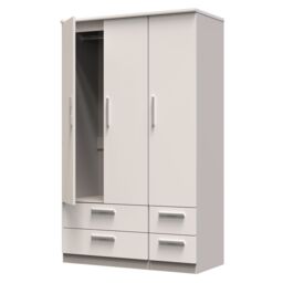 Ready Assembled 2 U Windsor Triple 2 Drawer + Drawer Wardrobe (Ready Assembled) in Taupe - thumbnail 5