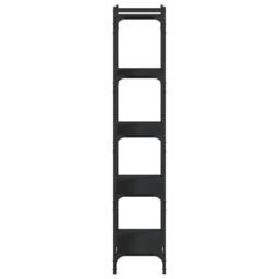 Berkfield Home Bookcase 5-Tier Black 80x30x154 cm Engineered Wood - Size: 80 x 30 x 154 cm - thumbnail 5