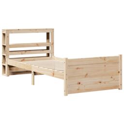 Berkfield Home Bed Frame with Headboard without Mattress 90x200 cm in Brown - thumbnail 3