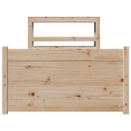 Berkfield Home Bed Frame with Headboard without Mattress 90x200 cm in Brown - thumbnail 4