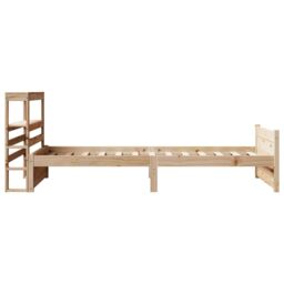 Berkfield Home Bed Frame with Headboard without Mattress 90x200 cm in Brown - thumbnail 7