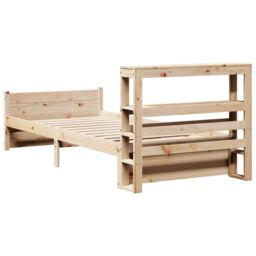 Berkfield Home Bed Frame with Headboard without Mattress 90x200 cm in Brown - thumbnail 8