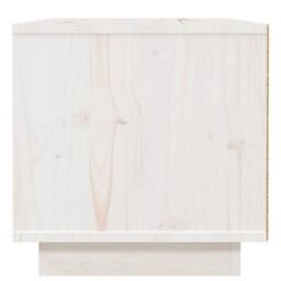 Berkfield Home Beautiful Bedside Cabinet White 40x34x35 cm Solid Wood Pine - Size: 40 x 34 x 35 cm - thumbnail 6