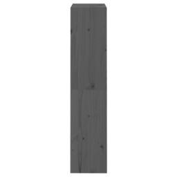 Berkfield Home Book Cabinet/Room Divider Grey 60x30x135.5 cm Solid Wood Pine - thumbnail 6