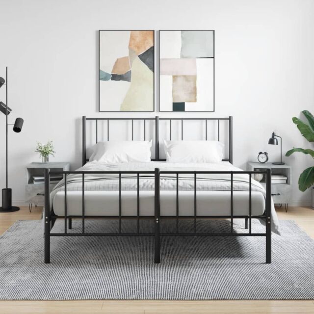 Berkfield Home Bedside Cabinets 2 pcs Concrete Grey 40x35x47.5 cm Engineered Wood - image 1