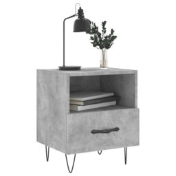 Berkfield Home Bedside Cabinets 2 pcs Concrete Grey 40x35x47.5 cm Engineered Wood - thumbnail 4