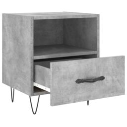 Berkfield Home Bedside Cabinets 2 pcs Concrete Grey 40x35x47.5 cm Engineered Wood - thumbnail 5