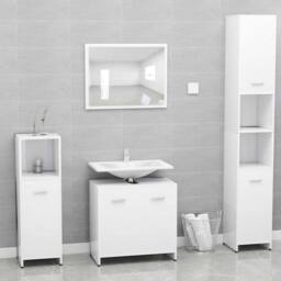 Berkfield Home Bathroom Cabinet White 60x33x61 cm Engineered Wood - Size: 60 x 33 x 61 cm - thumbnail 9