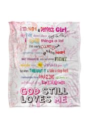 Slingshot Publishing Not Perfect Silky Touch Super Soft Throw Blanket 152 X 127 cm in White - thumbnail 1