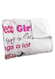 Slingshot Publishing Not Perfect Silky Touch Super Soft Throw Blanket 152 X 127 cm in White - thumbnail 3