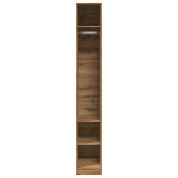 Berkfield Home Wardrobe Artisian Oak 30x50x200 cm Engineered Wood in Brown - Size: 30 x 50 x 200 cm - thumbnail 4
