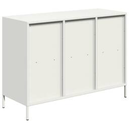 Berkfield Home Sideboard White 101.5x39x73.5 cm Cold-rolled Steel - thumbnail 7