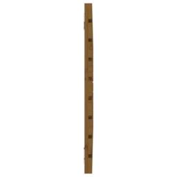 Berkfield Home Wall Headboard Honey Brown 81x3x63 cm Solid Wood Pine - Size: 81 x 3 x 63 cm - thumbnail 5
