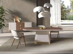 Angel Cerda Model Walnut Rectangular Dining Table, 200x95x76 cm - Size: 200 x 95 x 76 cm - thumbnail 3