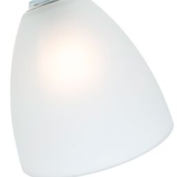Happy Homewares Stylish Pair of Frosted White Glass Shades with Classic Shape for E14 & E27 - thumbnail 8