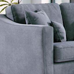 The Great Sofa Company Jackson Chenille Snuggle Chair in Blue - Size: Armchair - thumbnail 3