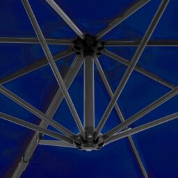 Berkfield Home Cantilever Umbrella with Aluminium Pole Azure Blue 300 cm - thumbnail 5