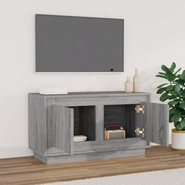 Berkfield Home TV Cabinet Grey Sonoma 80x35x45 cm Engineered Wood - Size: 80 x 35 x 45 cm - image 1