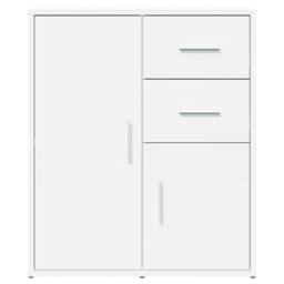 Berkfield Home Sideboards 2 pcs White 60x31x70 cm Engineered Wood - Size: 60 x 31 x 70 cm - thumbnail 5