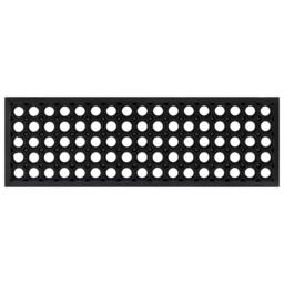 Berkfield Home Stair Treads 5 pcs 25x75 cm Rubber in Black - Size: Medium - thumbnail 2