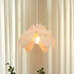 Living and Home AmberNest Natural Rattan Light for Calm Cozy Corners - thumbnail 4