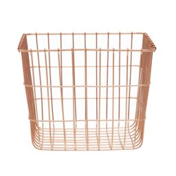 Orsina Stylish Sturdy Square Basket, Functional Wireframe Basket For Kitchen, High Quality Contemporary Basket in Gold - thumbnail 2