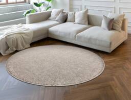 RugsX Casablanca Loom Rug in Brown - Size: 80 cm diameter - thumbnail 4